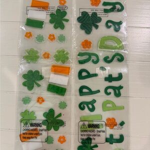 St. Patrick's Day Gel Clings /Window Charms